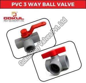 Plastic Three Way Ball Valve