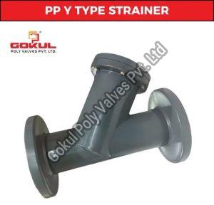 Polypropylene Y Type Strainer Flange End