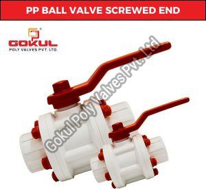 PP Ball Valve Screwed End