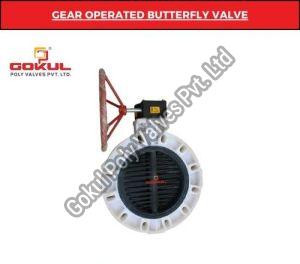 PP Butterfly Valve Gear Operated