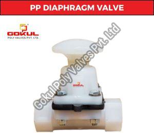 PP Diaphragm Screwed End Valve