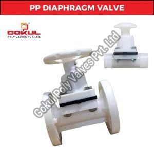 PP Diaphragm Valve Flange End