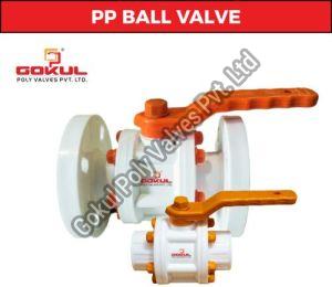 PP Flange End Ball Valve