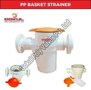 PP Flanged Basket Strainer