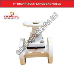 PP Flanged Diaphragm Valve