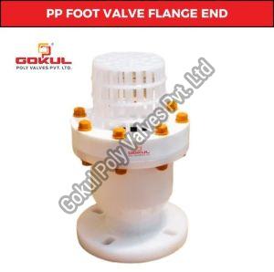 PP Foot Valve Flange End