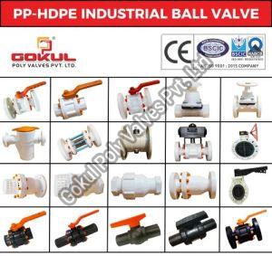 PP HDPE Flanged Ball Valve