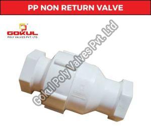 PP Non Return Valve Threaded
