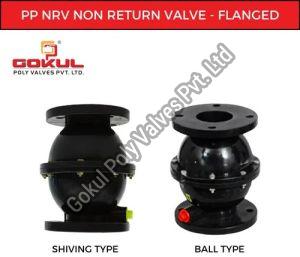 pp nrv flange end valve
