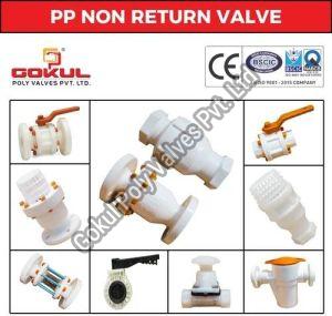PP Plastic Non Return Valve