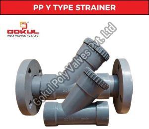PP Y Type Strainer Threaded