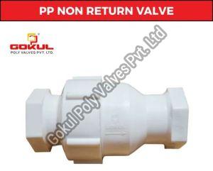 Screwed Polypropylene Non Return Valve