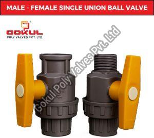 Single Union PVC Ball Valve