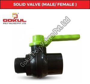 Male Female Solid Valve