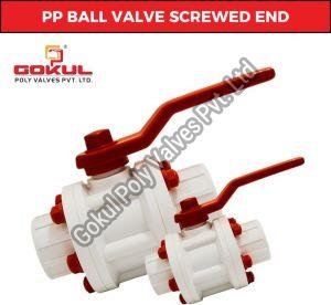 Thread Ends PP Ball Valve