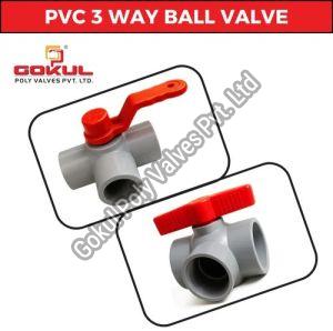 Three Way Plastic Ball Valve