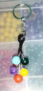 7 Chakra Healing Stone Keychain