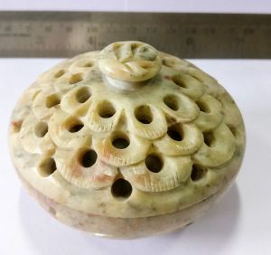 Hand Carved Soapstone Incense Burner