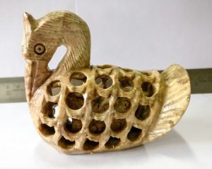 Handcrafted Duck Soapstone Sculpture