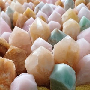 Natural Pastel Crystal Points Assorted Stones