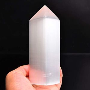 Natural Selenite Four Sided Crystal Wand