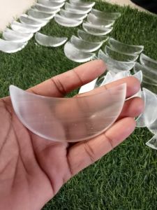 Selenite Half Moon Stone