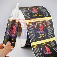 Hair Oil Stickers