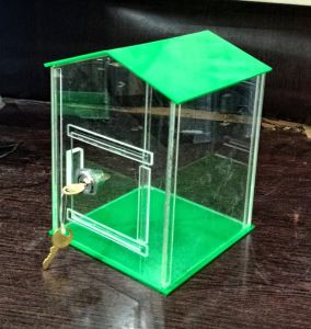 Acrylic Rectangle Donation Box