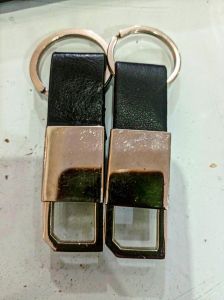 Leather Metal Keychain