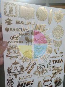 Metal Logo Stickers