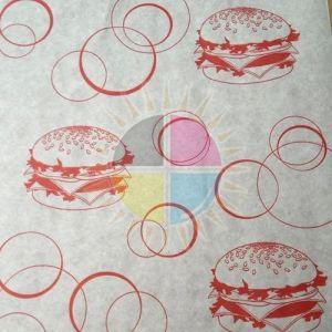 Printed Burger Wrapping Paper