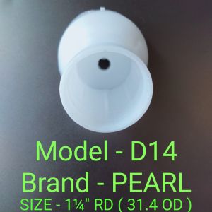 Plastic Round End Cap for Towel Stand 31.4 OD Pipe