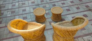 Bamboo Chair Table Set