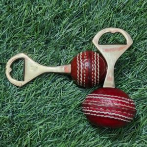 Miniature Cricket Ball Bottle Opener