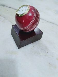 Cricket Ball Table Clock