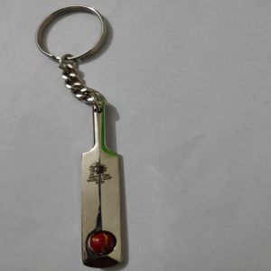 Steel Cricket Bat Keychain
