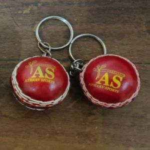 Leather Ball Keychain