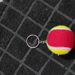 Tennis Ball Keychain