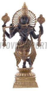 Brass Krishna Statue