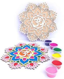 Wooden Rangoli