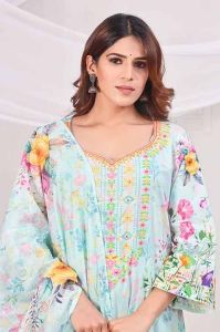 Ladies Printed Kurti Pant Set