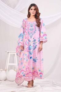 Printed Cotton Kurti Pant Set