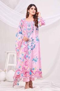 Printed Cotton Kurti Pant Set