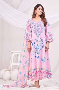 Printed Cotton Kurti Pant Set