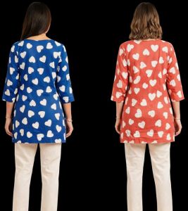 Ladies Rayon Kurti Set