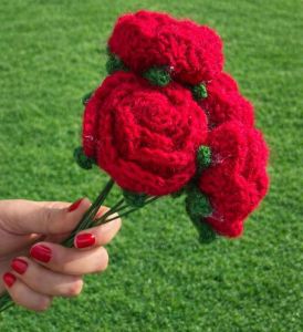 Handmade Fabric Flower Bunch