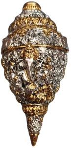 Gold AND Silver Plated Ganesh Shankh