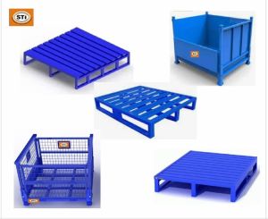 Stainless Steel Pallet Trolley for Textile Industry