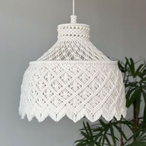 Eco-Friendly Macrame Lamp Shade