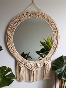 Eco-friendly Macrame Mirror